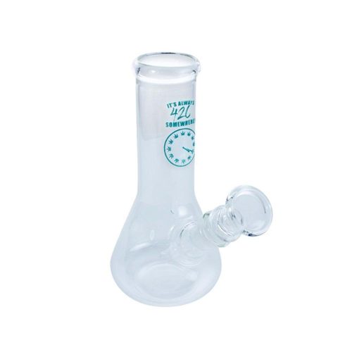 glass on glass mini bong 16cm 420 time legal weed cannabis light cbd cbg cbc store biological products premium quality