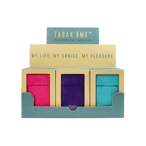 tabak box cigarette case collection 3 display of 12 legal weed cannabis flower marijuana hash light cbd cbg cbc grow shop store biological product premium quality