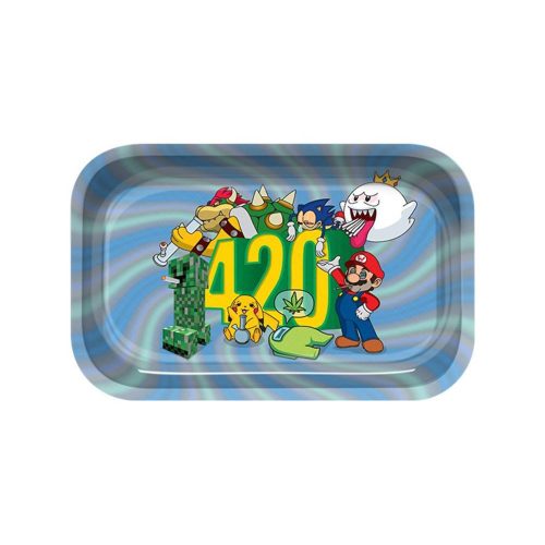 metal rolling tray 17 cannabis flower marijuana hash light cbd cbg cbc grow shop store biological product premium quality