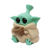 Baby Yoda Bong Silicone Pipa ad acqua