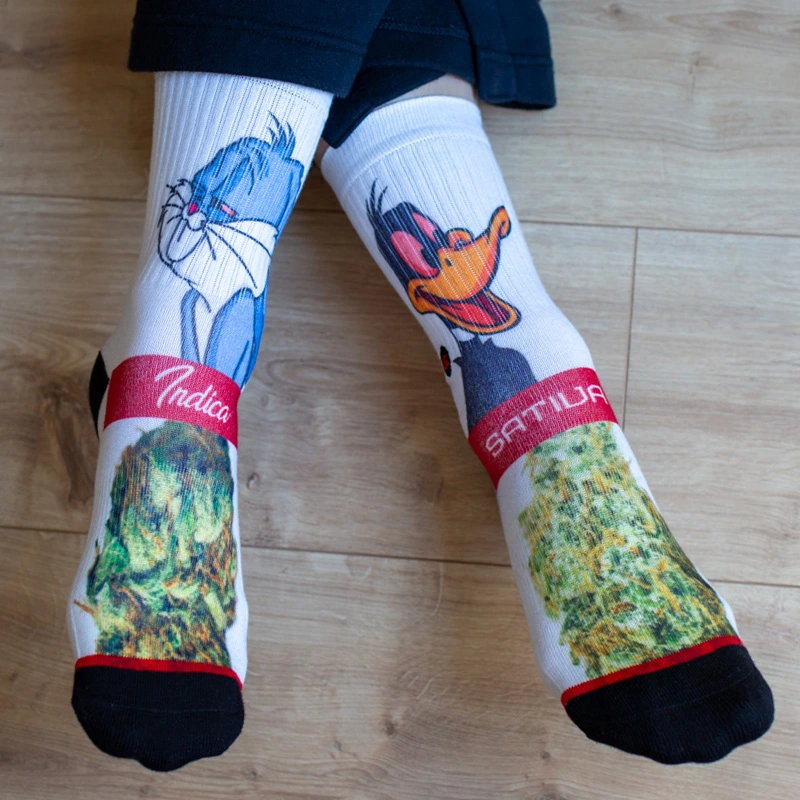 88103 LGZ Crew Sock Sativa vs Indica model 02