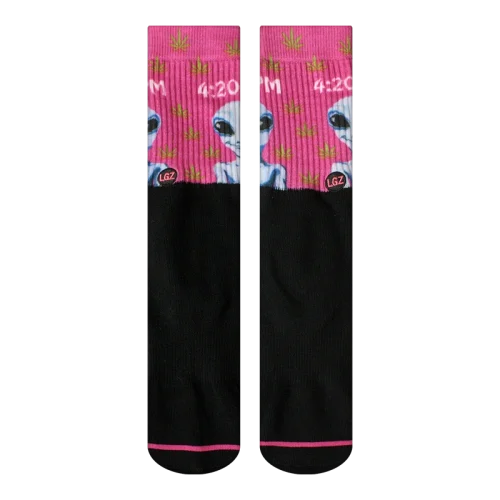 88106 LGZ Crew Sock Alien Time 1