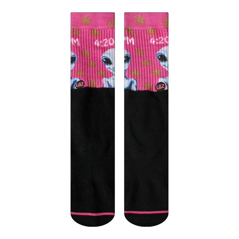 88106 LGZ Crew Sock Alien Time 1