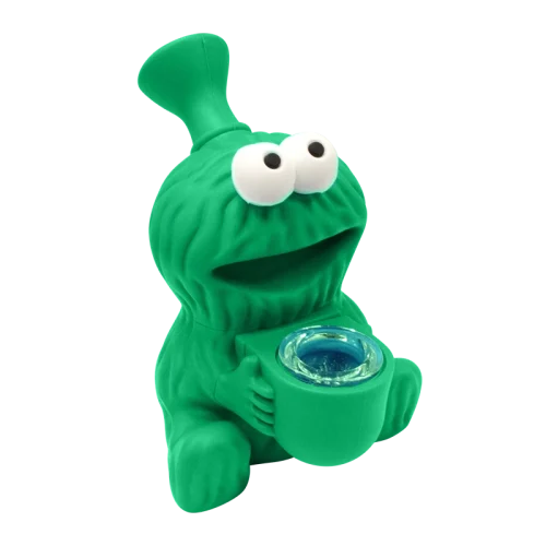 15129c Silicone Bong CM Green 01
